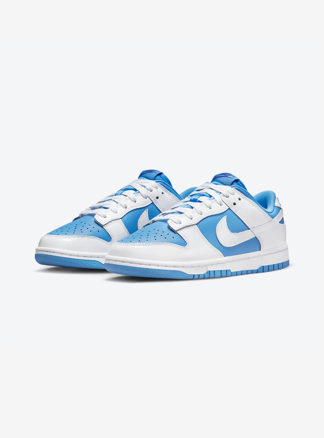 Nike Dunk Low Reverse UNC sneakers basse donna in pelle multicolore, vista frontale