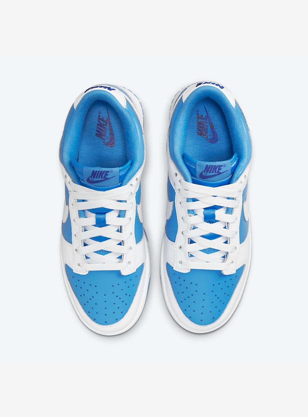 Nike Dunk Low Reverse UNC sneakers basse donna in pelle multicolore, vista posteriore