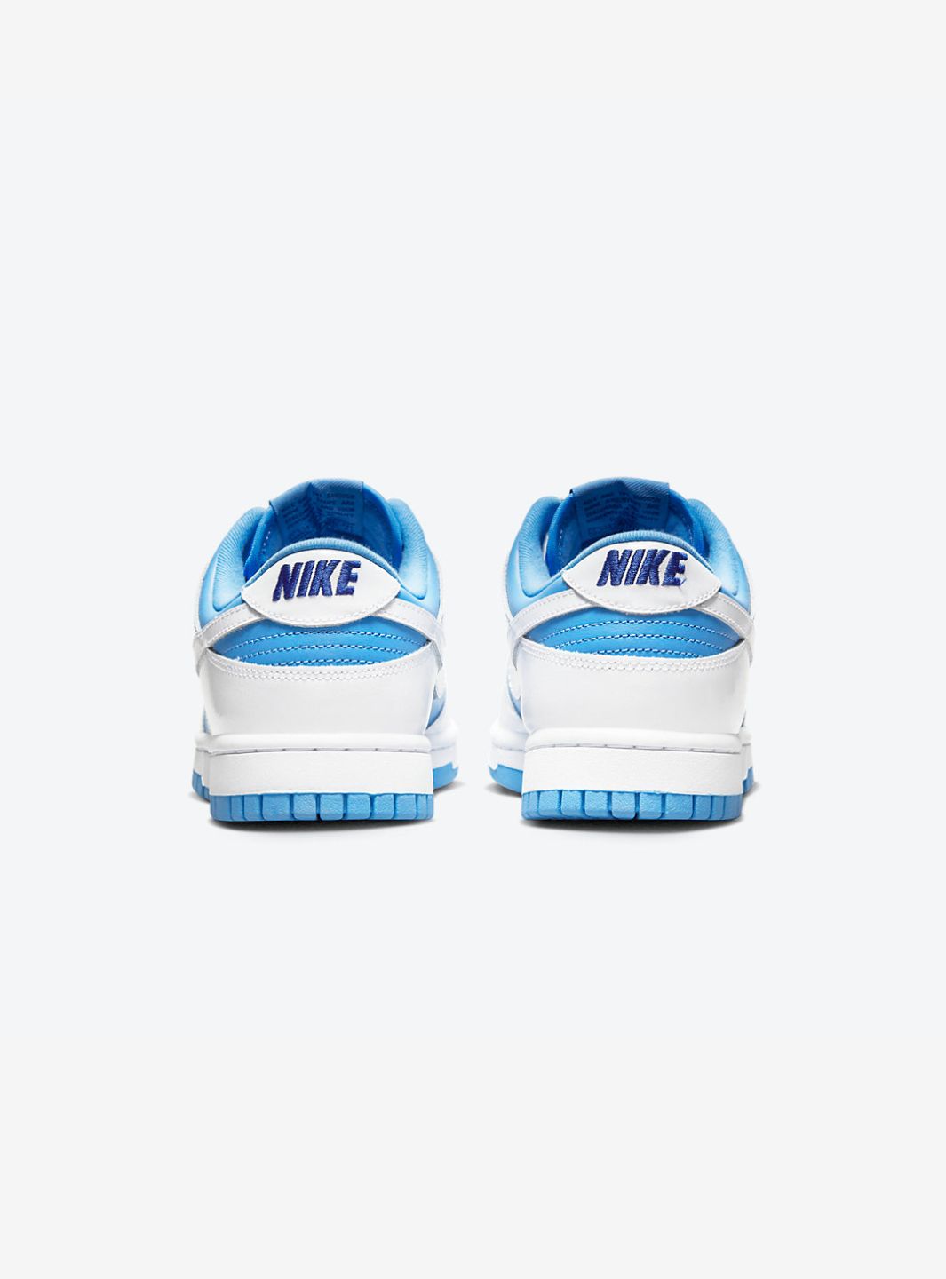 Nike Dunk Low Reverse UNC sneakers basse donna in pelle multicolore, vista dall'alto