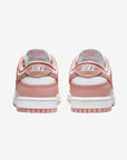 Nike Dunk Low Rose Whisper sneakers basse donna in pelle rosa, vista posteriore