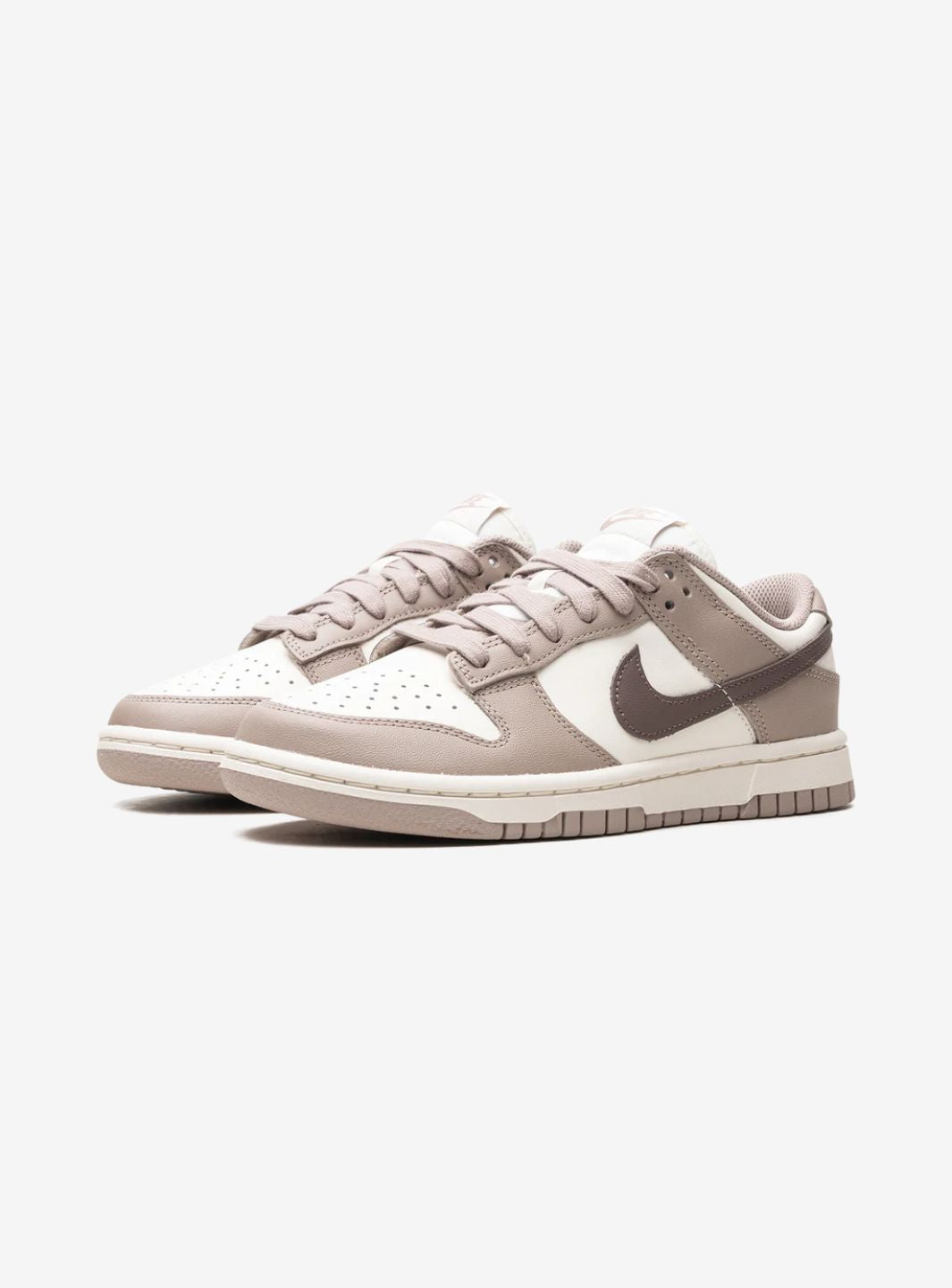 Nike Dunk Low Sail Plum Eclipse sneakers basse donna in pelle bianco, vista frontale