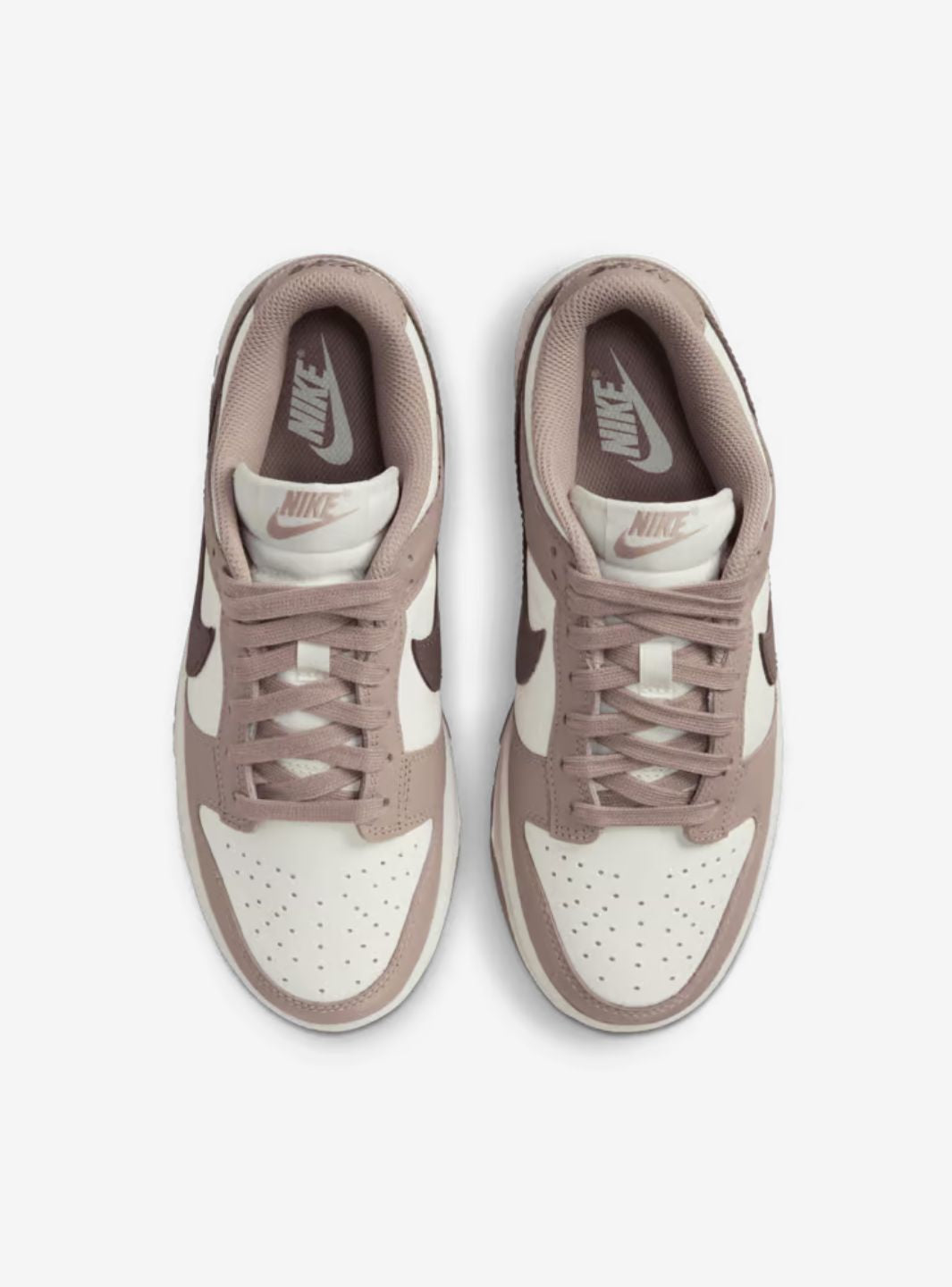 Nike Dunk Low Sail Plum Eclipse sneakers basse donna in pelle bianco, vista posteriore
