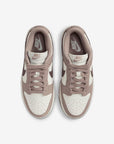 Nike Dunk Low Sail Plum Eclipse sneakers basse donna in pelle bianco, vista posteriore