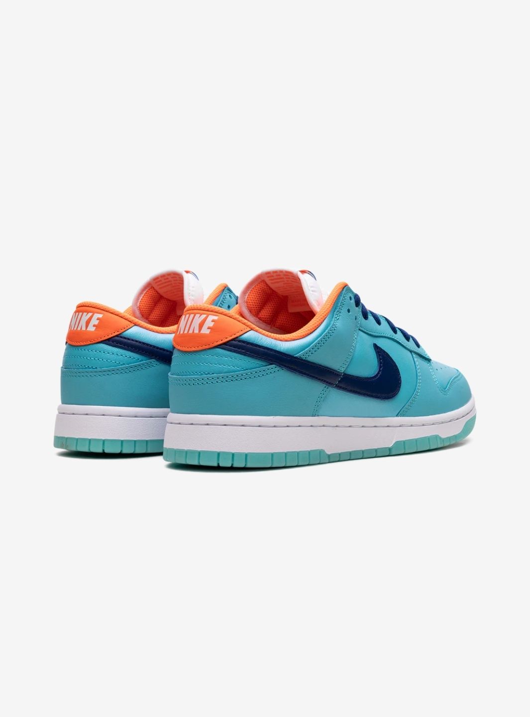 Nike Dunk Low Baltic Blue Total Orange sneakers basse uomo e donna in pelle blu arancione, dettaglio suola