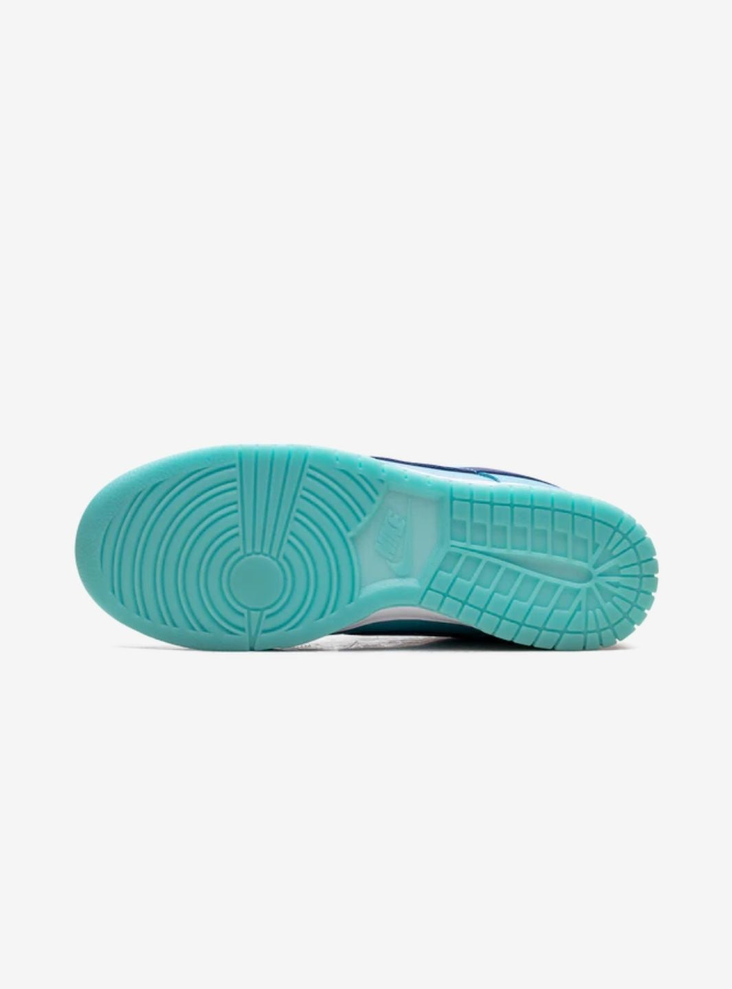 Nike Dunk Low Baltic Blue Total Orange sneakers basse uomo e donna in pelle blu arancione, vista posteriore