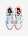 Nike Dunk Low Easter Candy sneakers basse uomo e donna in pelle multicolore, vista posteriore