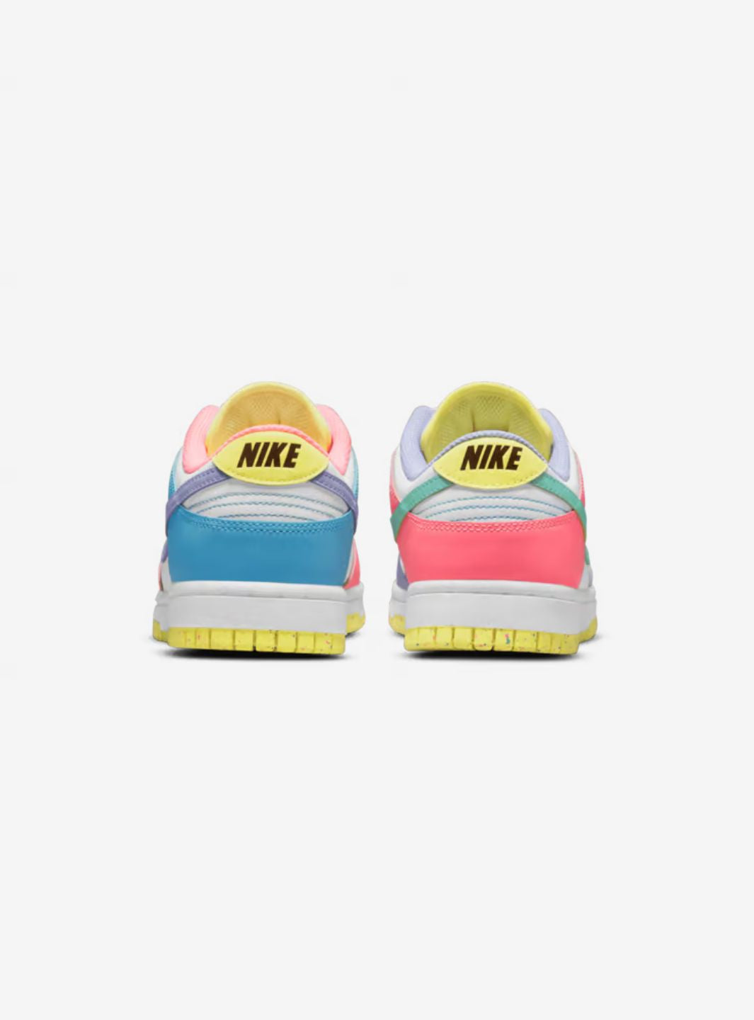 Nike Dunk Low Easter Candy sneakers basse uomo e donna in pelle multicolore, vista dall'alto