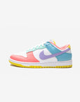 Nike Dunk Low Easter Candy sneakers basse uomo e donna in pelle multicolore, vista laterale