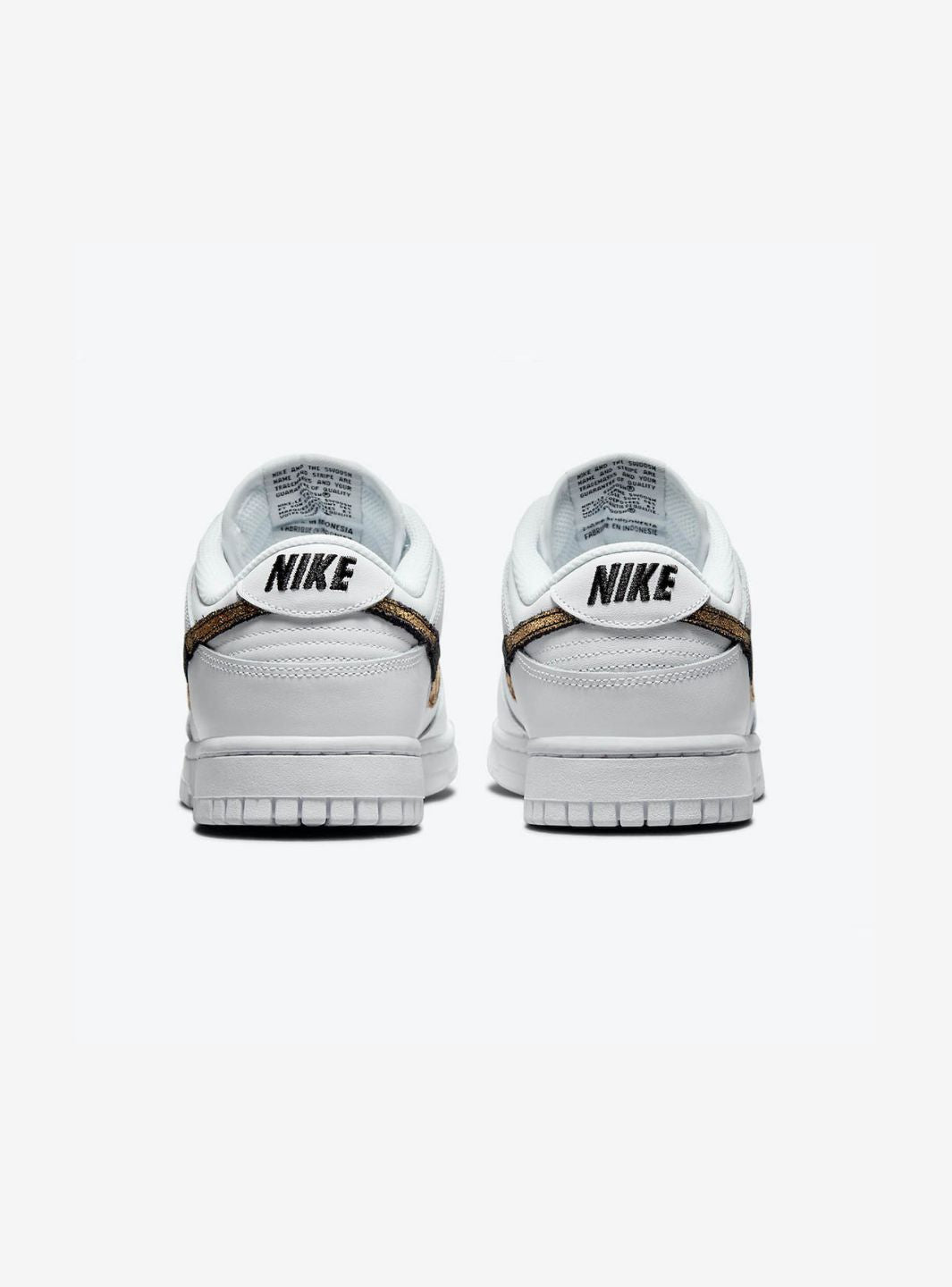 Nike Dunk Low Primal White sneakers basse donna in pelle bianco, vista dall'alto