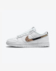 Nike Dunk Low Primal White sneakers basse donna in pelle bianco, vista laterale