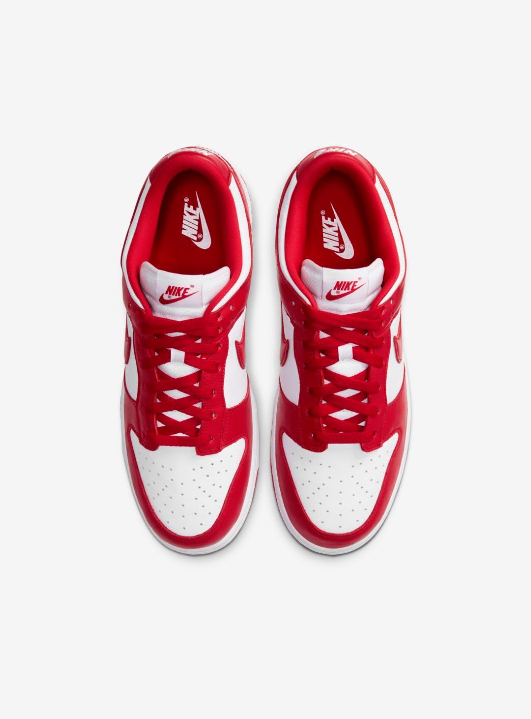 Nike Dunk Low SP St. John's (2020) sneakers basse uomo e donna in pelle bianco blu, vista posteriore