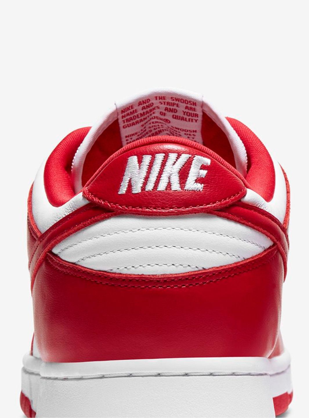 Nike Dunk Low SP St. John's (2020) sneakers basse uomo e donna in pelle bianco blu, dettaglio tomaia