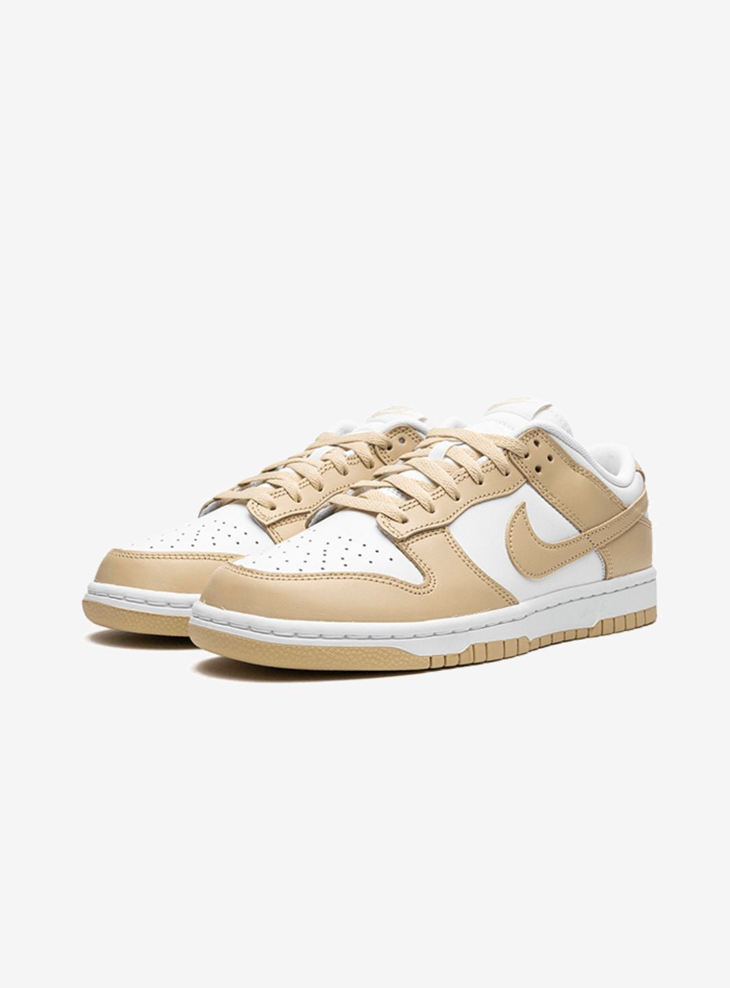 Nike Dunk Low Team Gold sneakers basse uomo e donna in pelle oro, vista frontale