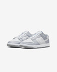 Nike Dunk Low Two Tone Grey sneakers basse uomo e donna in pelle grigio, vista frontale