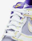 Nike Dunk Low Union Passport Pack Court Purple sneakers basse uomo e donna in pelle viola, vista posteriore