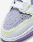 Nike Dunk Low Union Passport Pack Court Purple sneakers basse uomo e donna in pelle viola, vista dall'alto