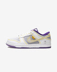Nike Dunk Low Union Passport Pack Court Purple sneakers basse uomo e donna in pelle viola, vista laterale