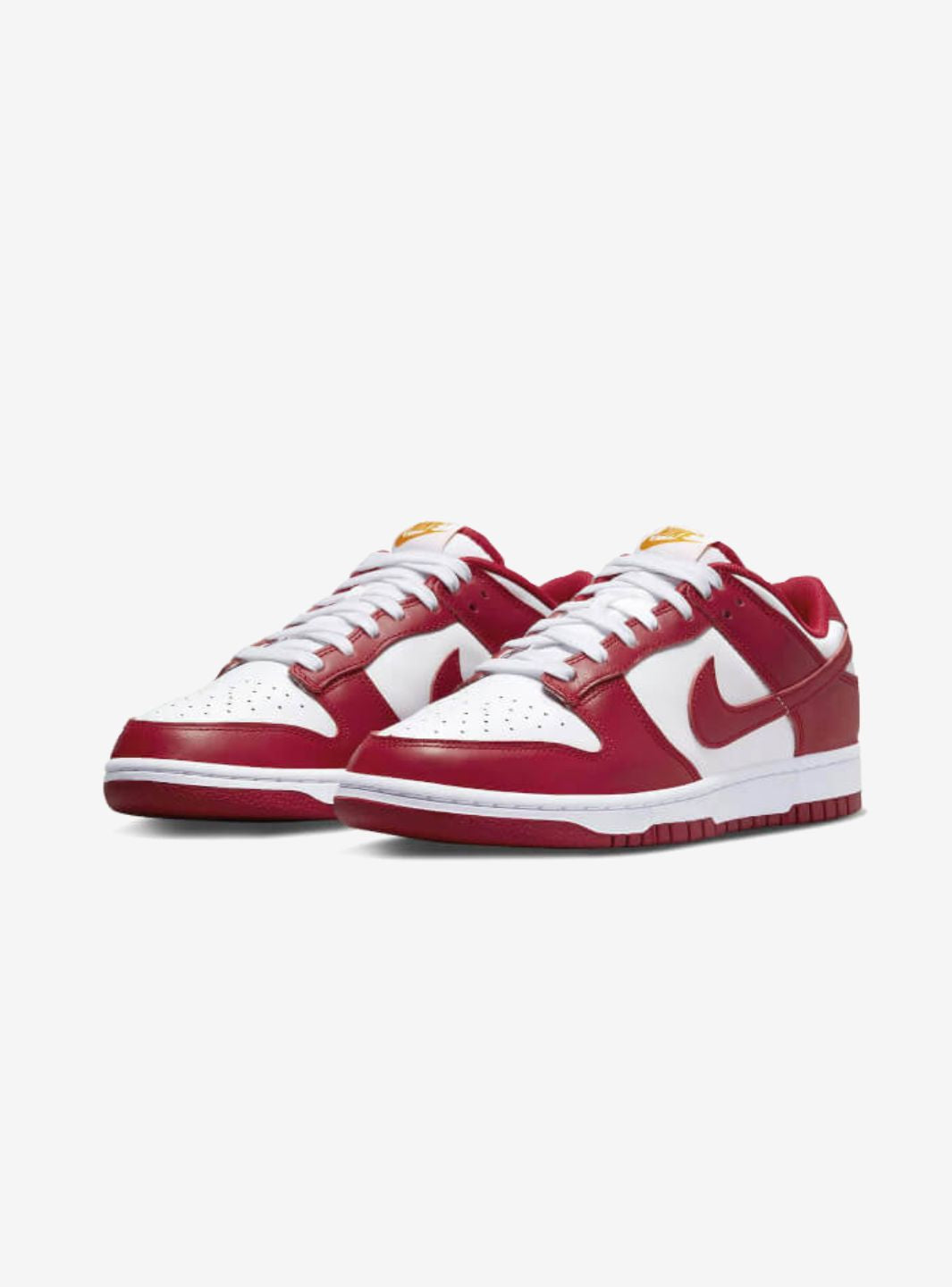 Nike Dunk Low USC sneakers basse uomo e donna in pelle bianco rosso, vista frontale