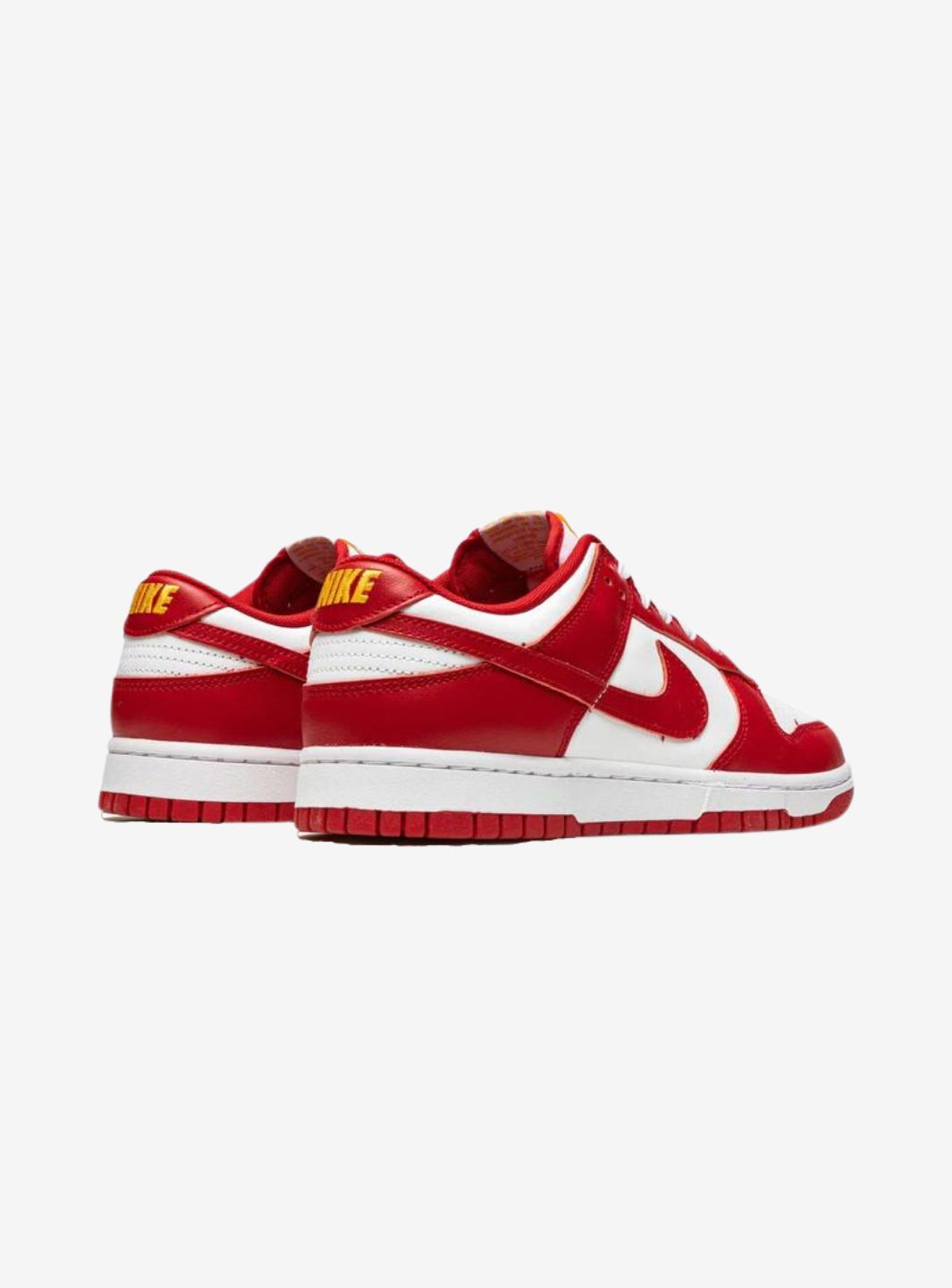 Nike Dunk Low USC sneakers basse uomo e donna in pelle bianco rosso, dettaglio suola
