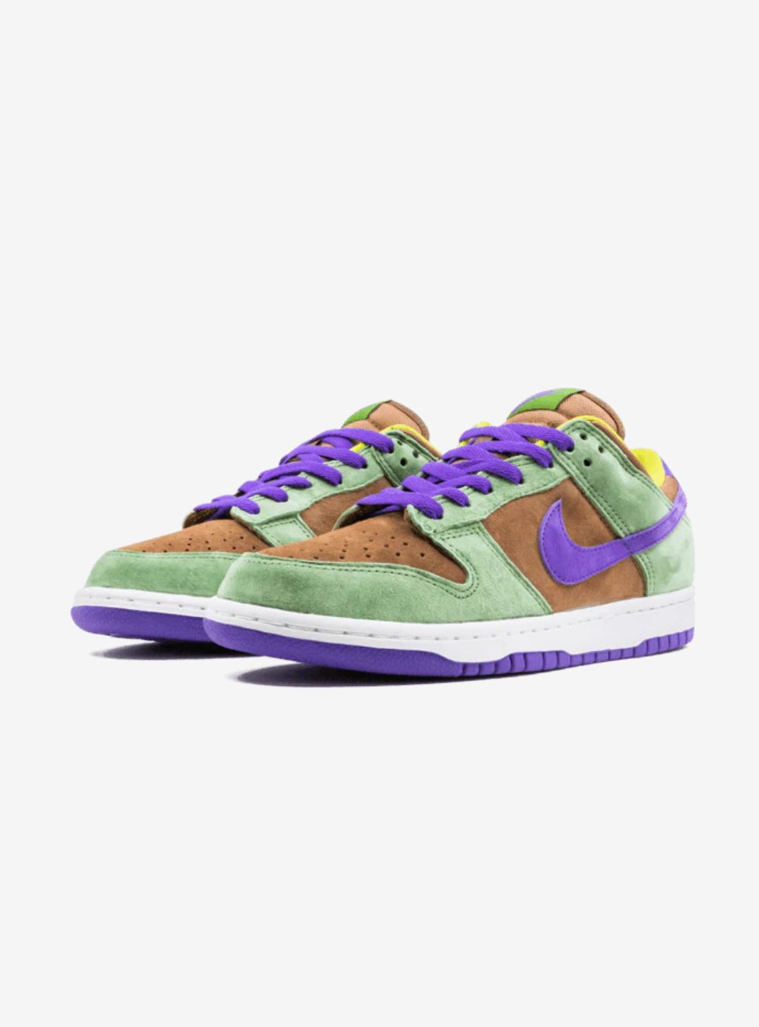 Nike Dunk Low Veneer (2020) sneakers basse uomo e donna in pelle multicolore, vista frontale