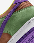 Nike Dunk Low Veneer (2020) sneakers basse uomo e donna in pelle multicolore, dettaglio tomaia