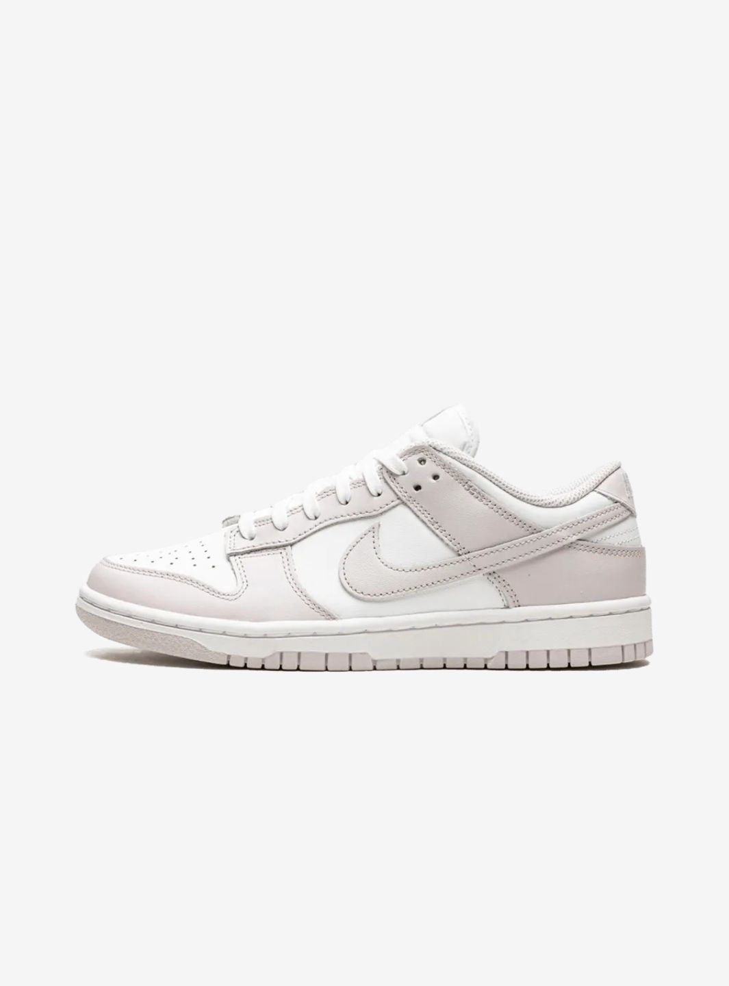 Nike Dunk Low Venice sneakers basse donna in pelle bianco viola, vista laterale
