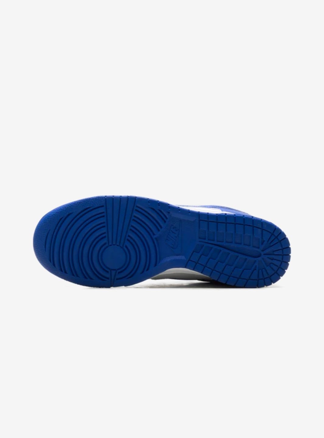 Nike Dunk Low White Hyper Royal (2025) sneakers basse uomo e donna in pelle bianco blu, dettaglio suola