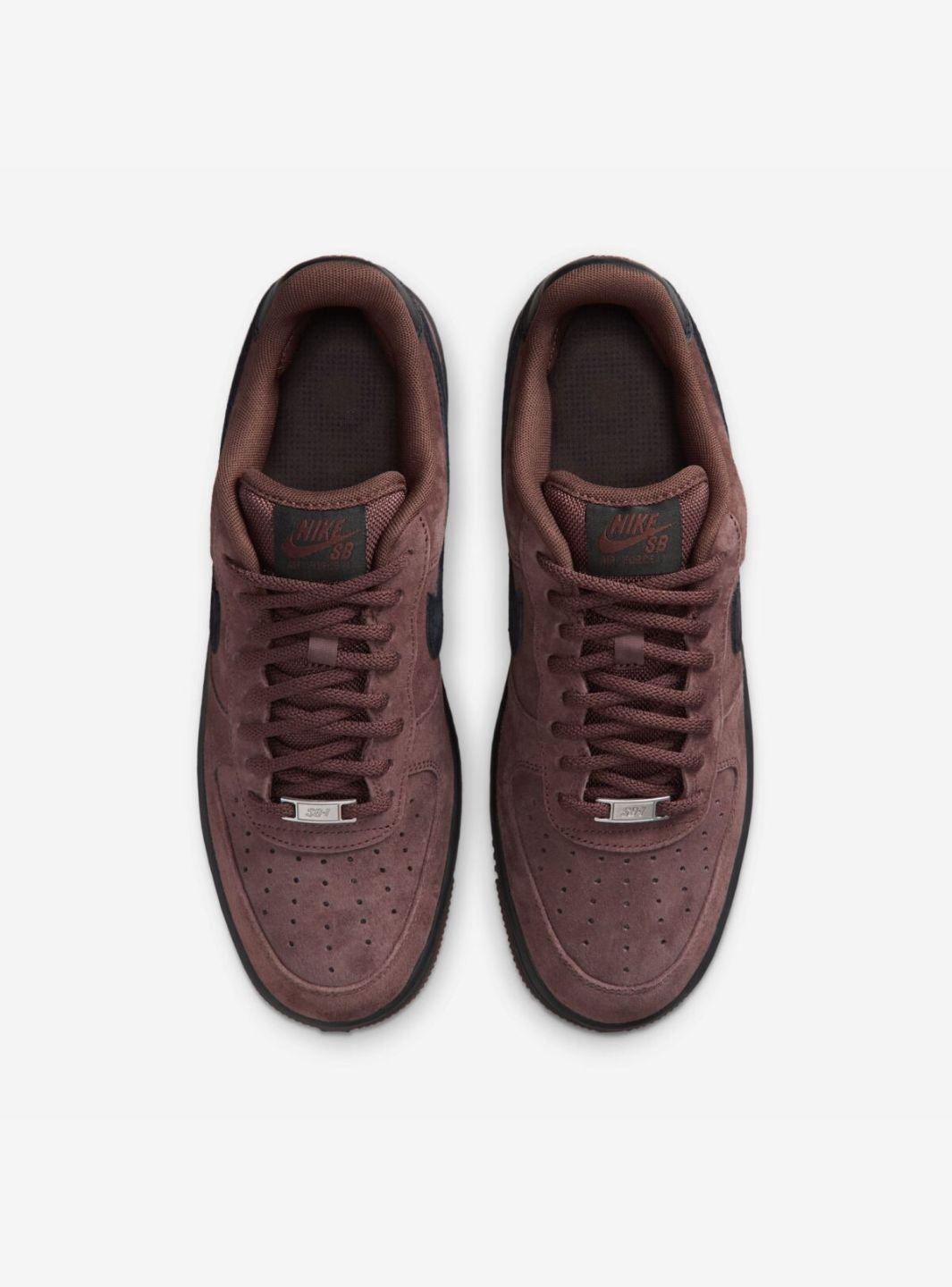 Nike Air Force 1 Low Light Chocolate Black sneakers basse uomo e donna pelle nero marrone, dettaglio suola