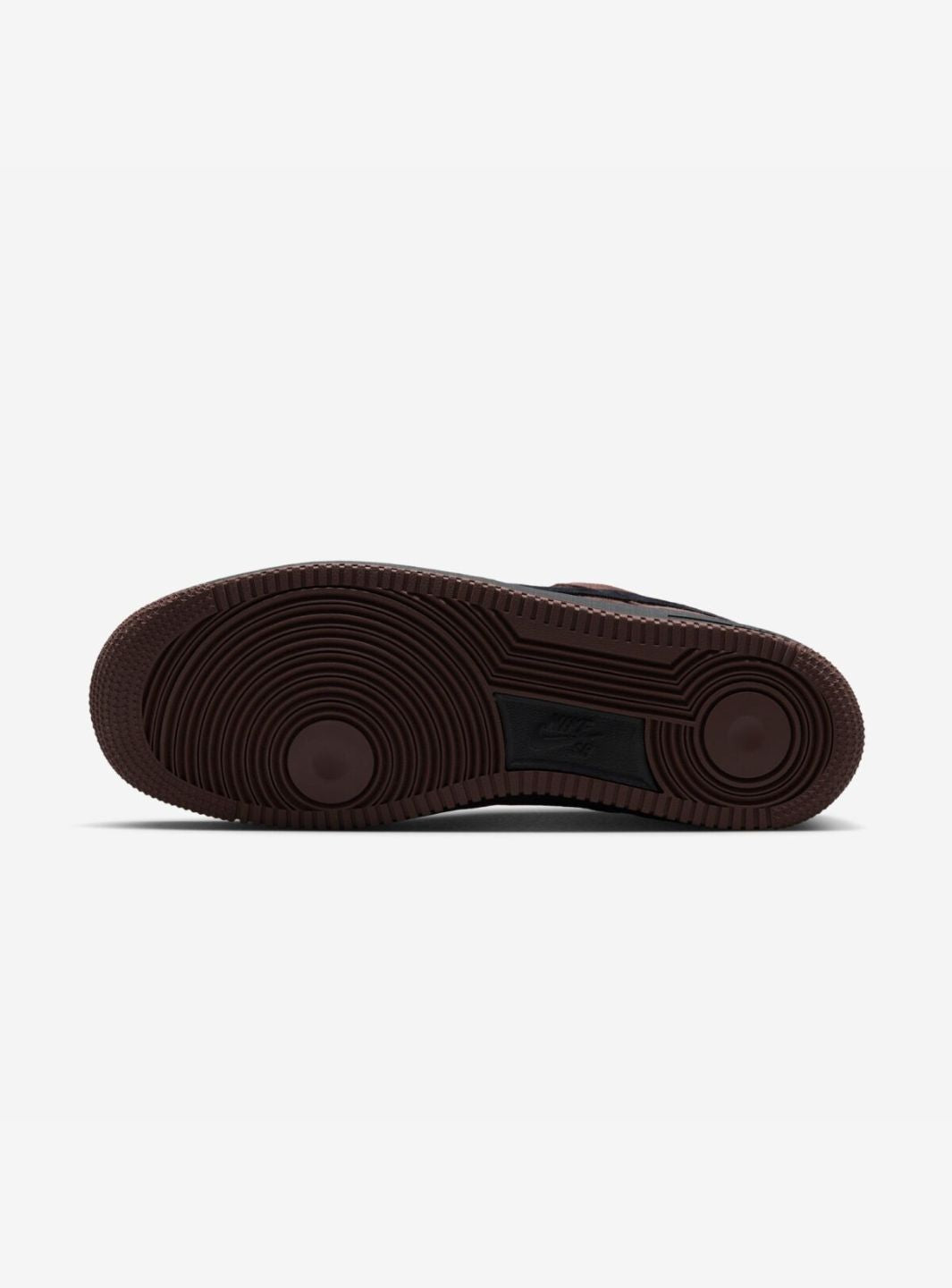 Nike Air Force 1 Low Light Chocolate Black sneakers basse uomo e donna pelle nero marrone, vista posteriore