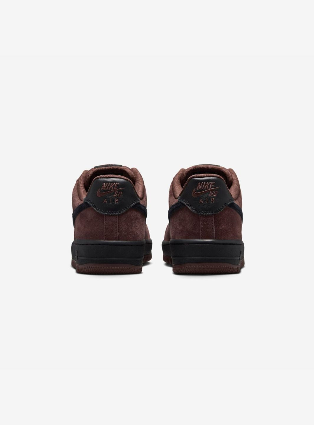 Nike Air Force 1 Low Light Chocolate Black sneakers basse uomo e donna pelle nero marrone, dettaglio tomaia