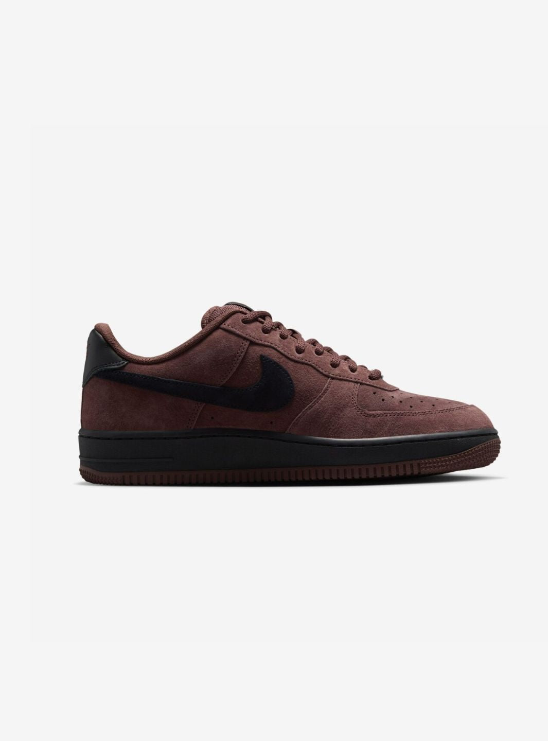 Nike Air Force 1 Low Light Chocolate Black sneakers basse uomo e donna pelle nero marrone, vista dall'alto