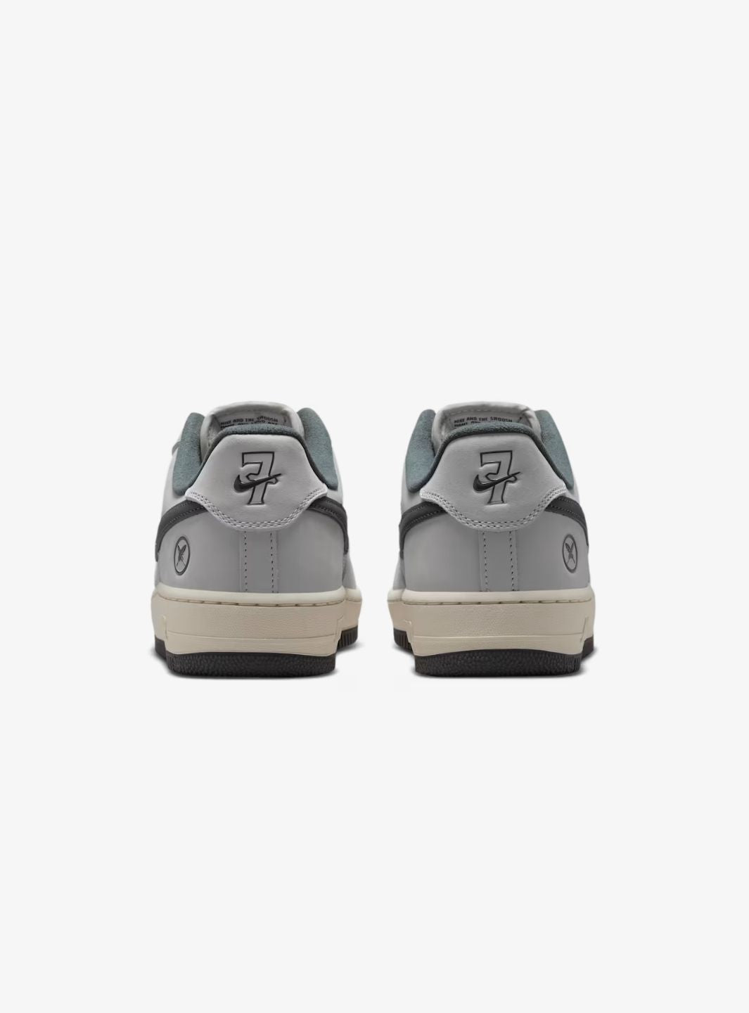 Nike Air Force 1 Low Yuto Horigome White Iron Grey sneakers basse uomo e donna pelle bianco grigio, vista posteriore
