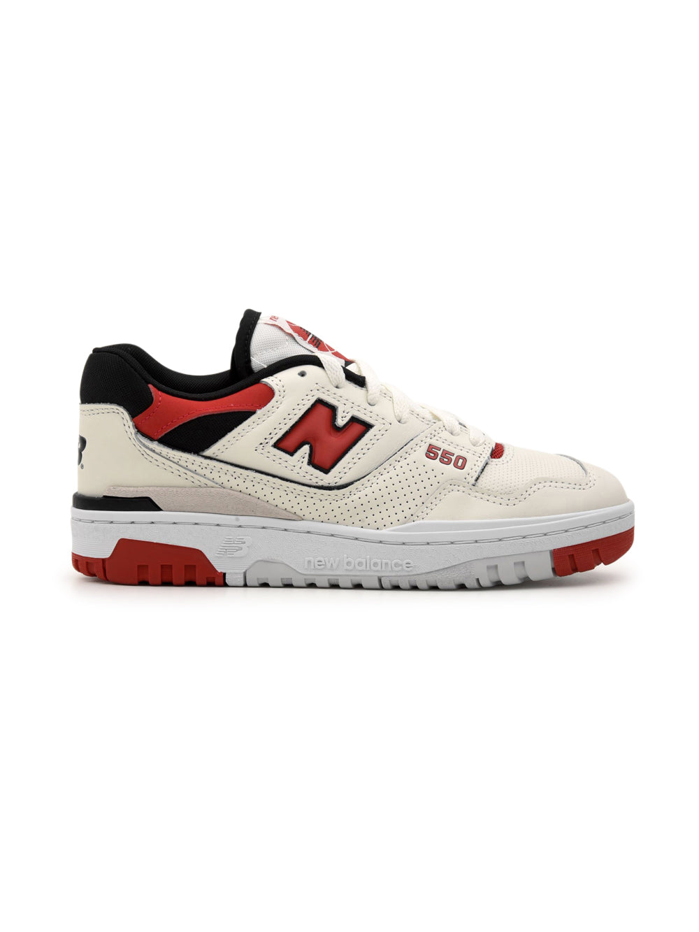new balance 550 sea salt true red black scarpe unisex