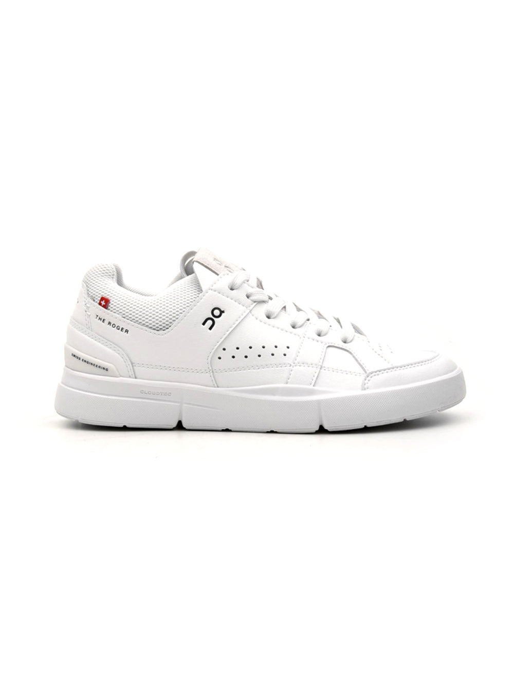 On Running The Roger Clubhouse scarpe donna in bianco - vista laterale