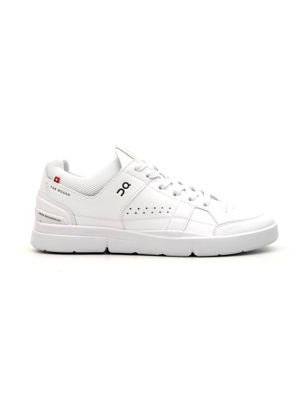 On Running The Roger Clubhouse scarpe uomo in bianco - vista laterale