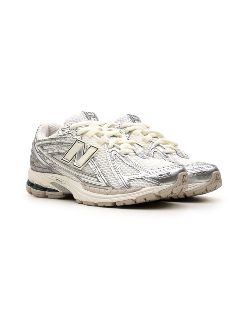 new balance 1906 silver metallic off white scarpe unisex