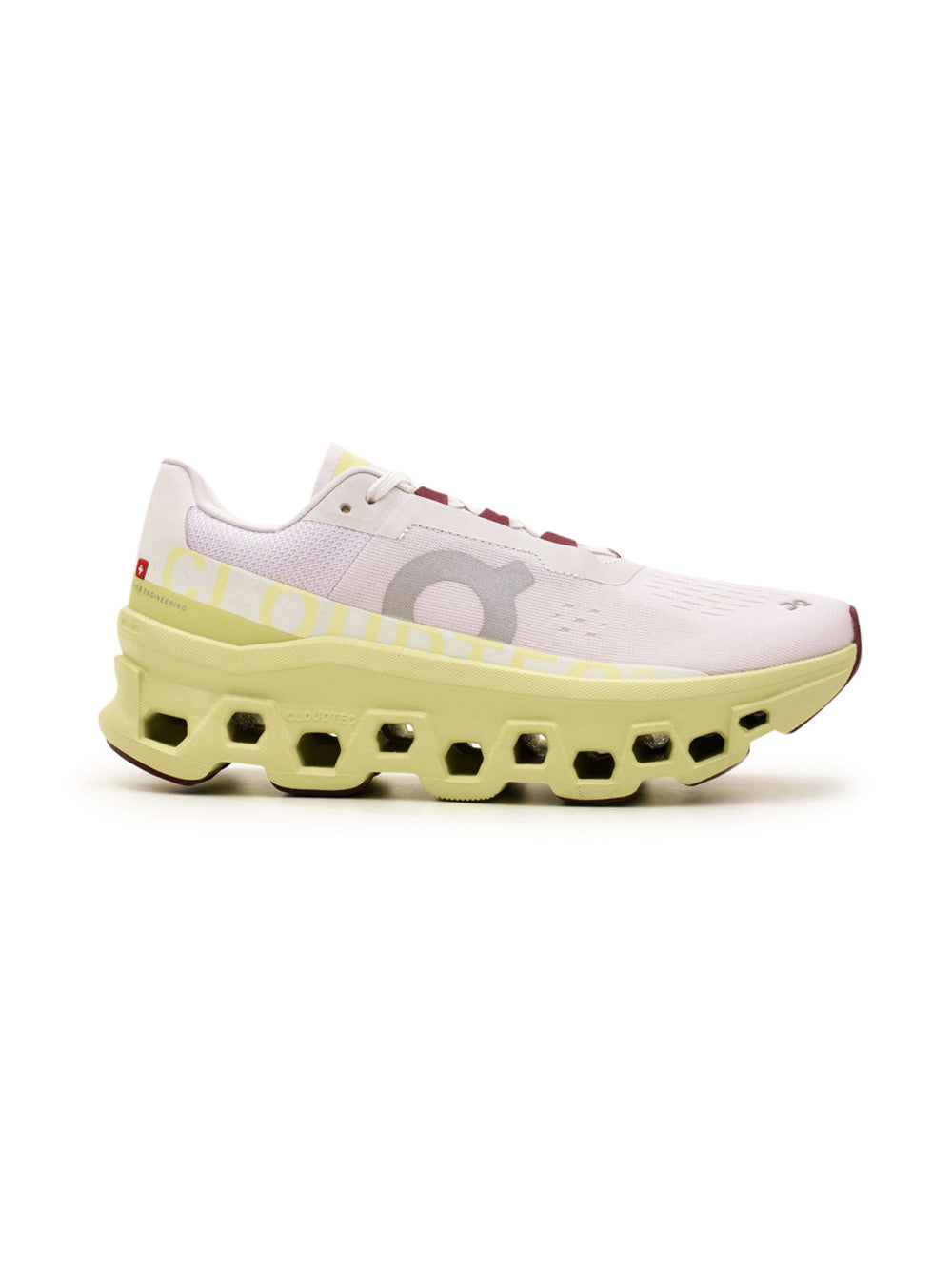 On Running Cloudmonster scarpe uomo in bianco - vista laterale