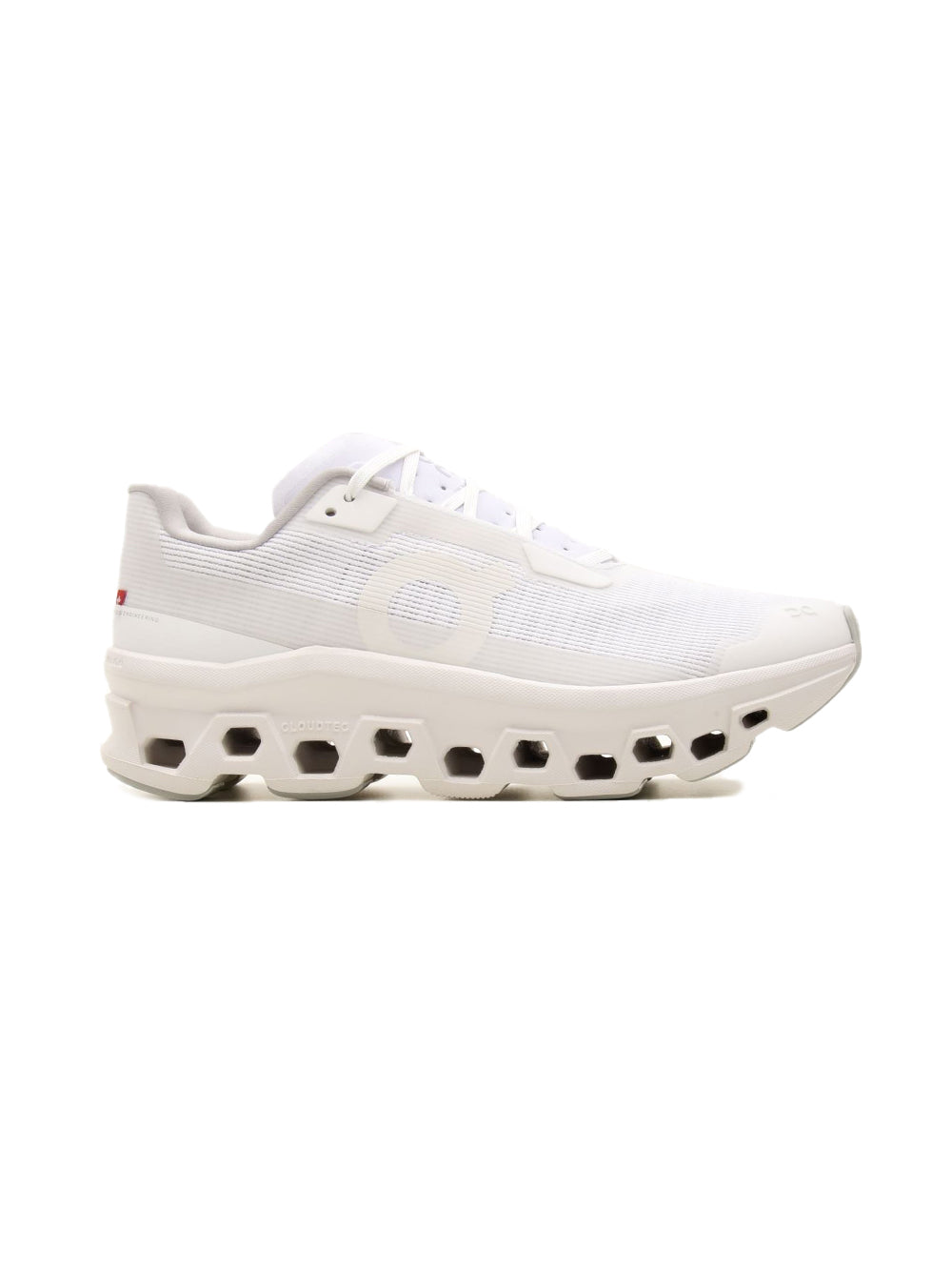 On Running Cloudmonster Void scarpe uomo in bianco - vista laterale
