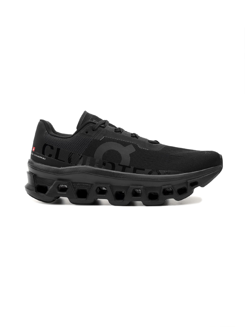 On Running Cloudmonster scarpe uomo in nero - vista laterale