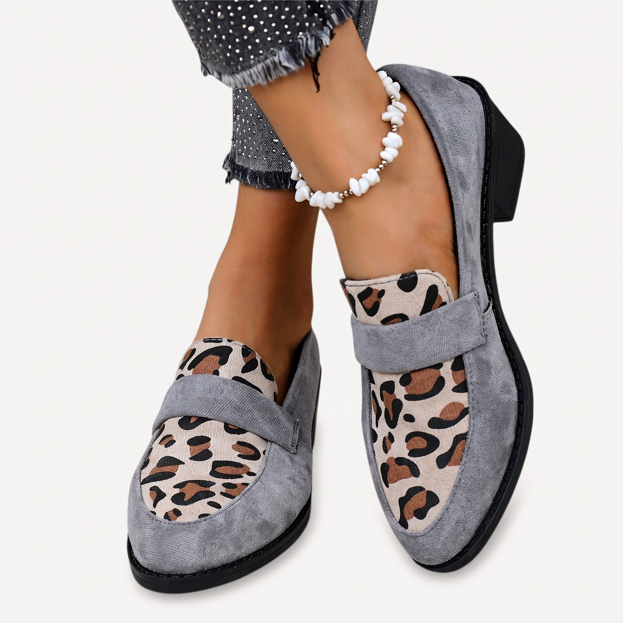 Mocassini Donna Comodi Brunika – Grigio
