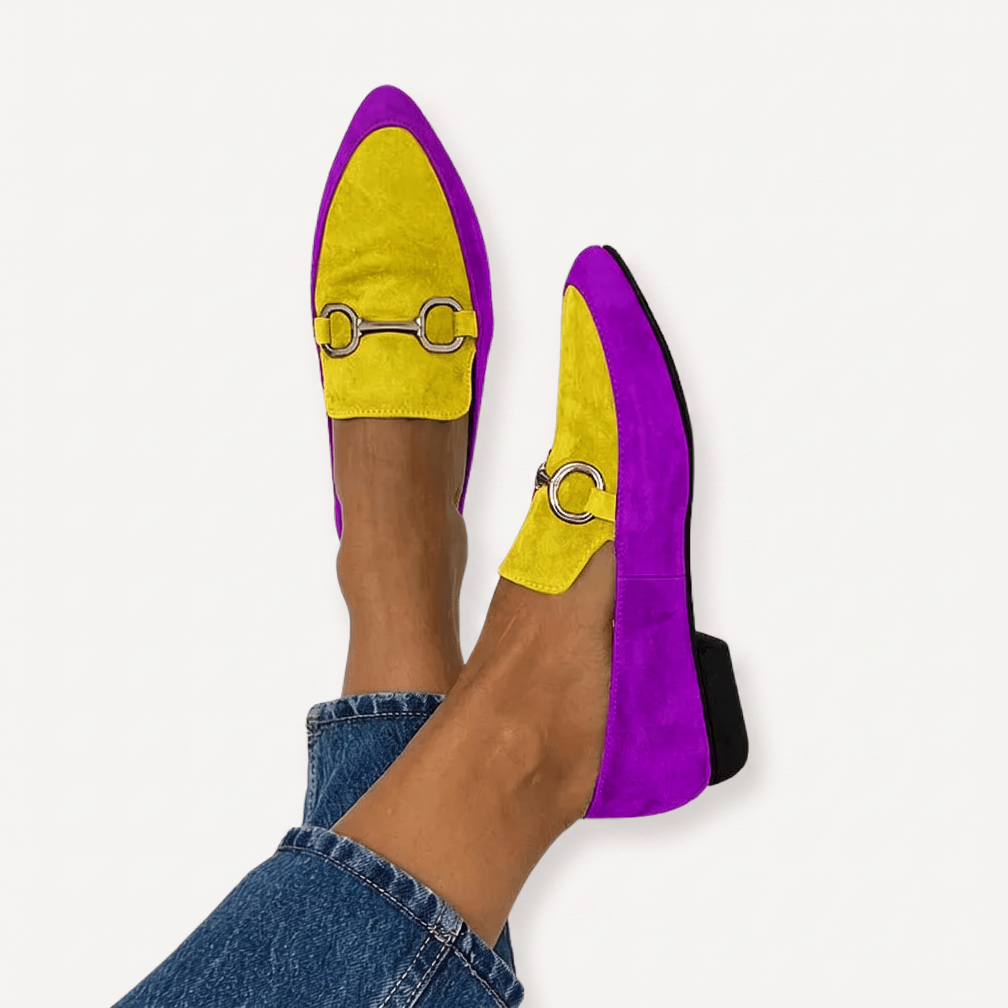 Mocassini Ortopedici Donna Sofie – Viola Giallo