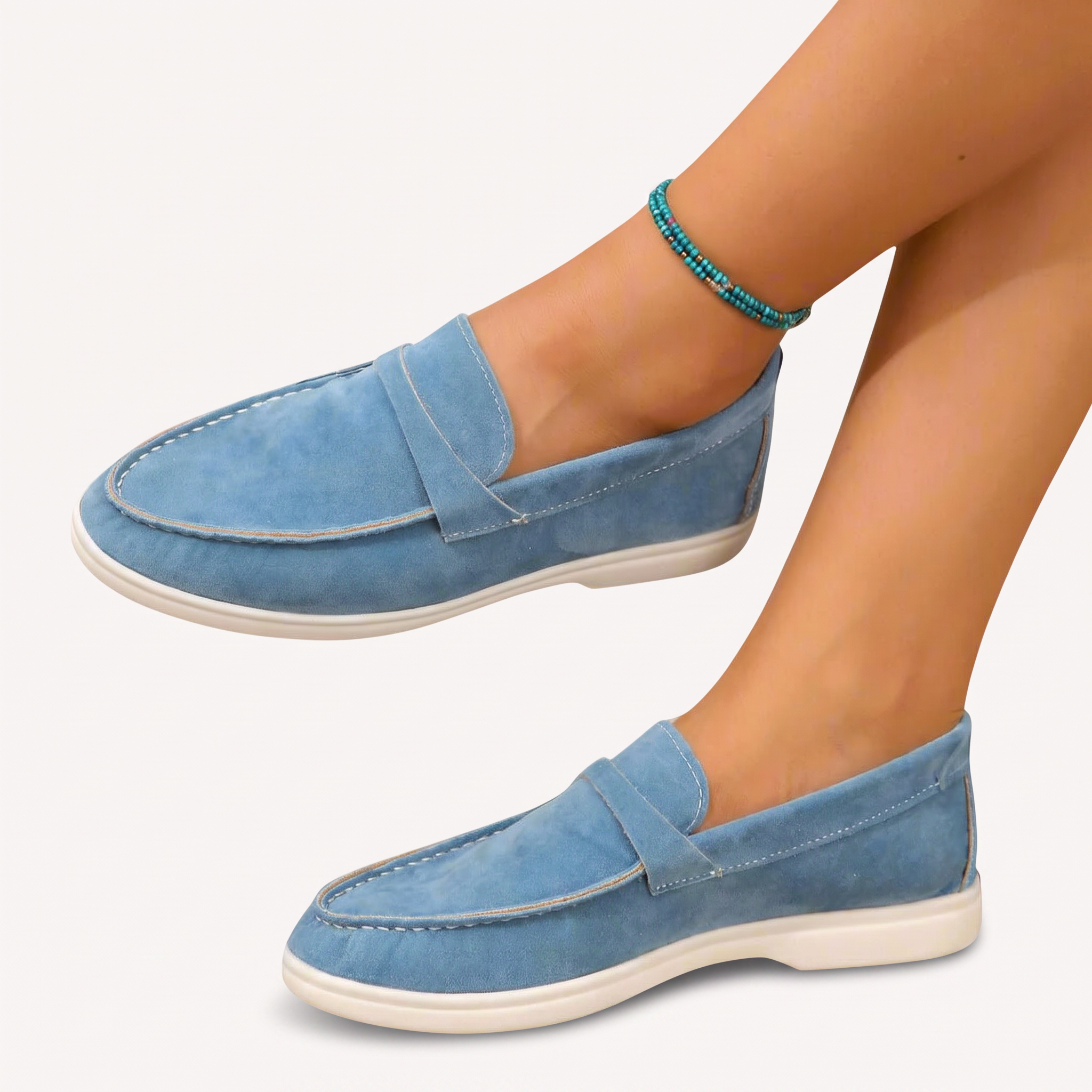 Mocassini Ortopedici Donna Thea – Azzurro cielo