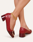 Mocassini Donna Comodi Olyzabeth – Bordeaux