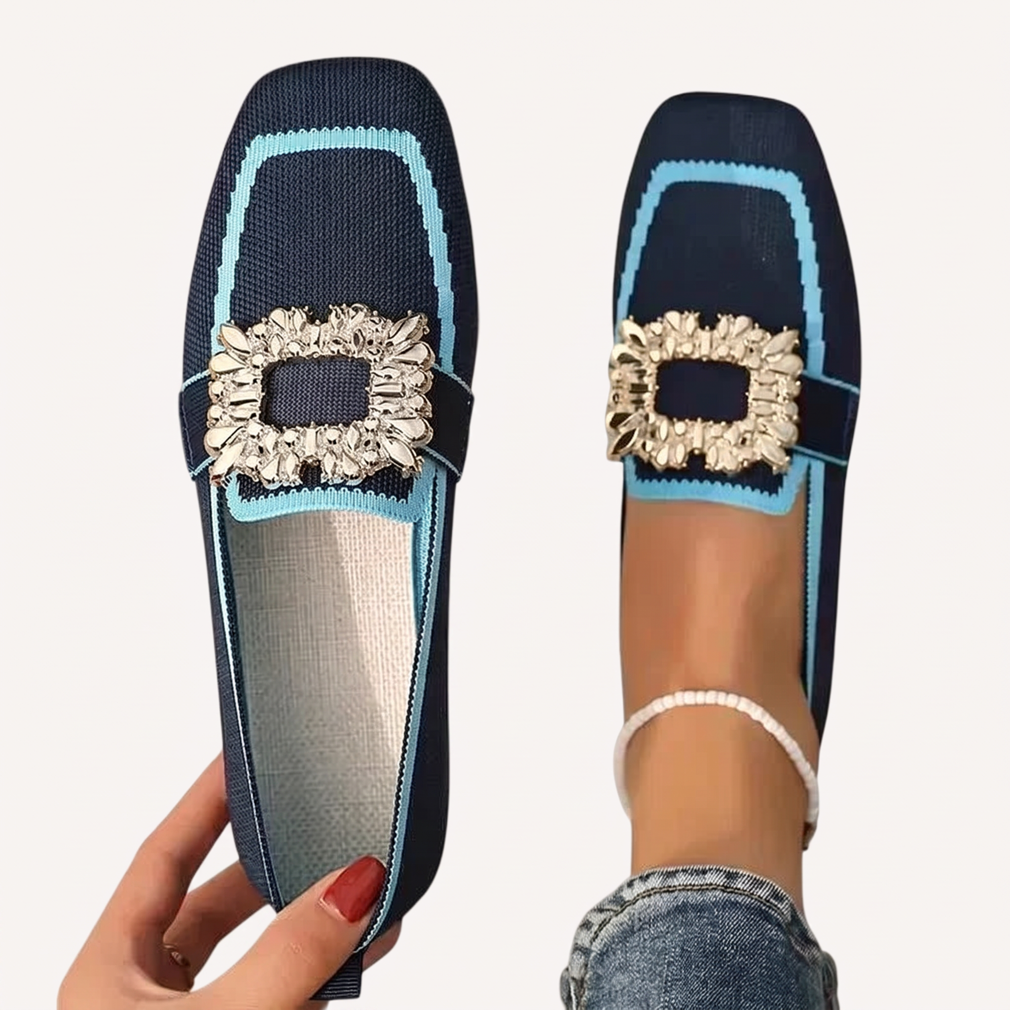 Mocassini Ortopedici Donna Sidsel – Blu