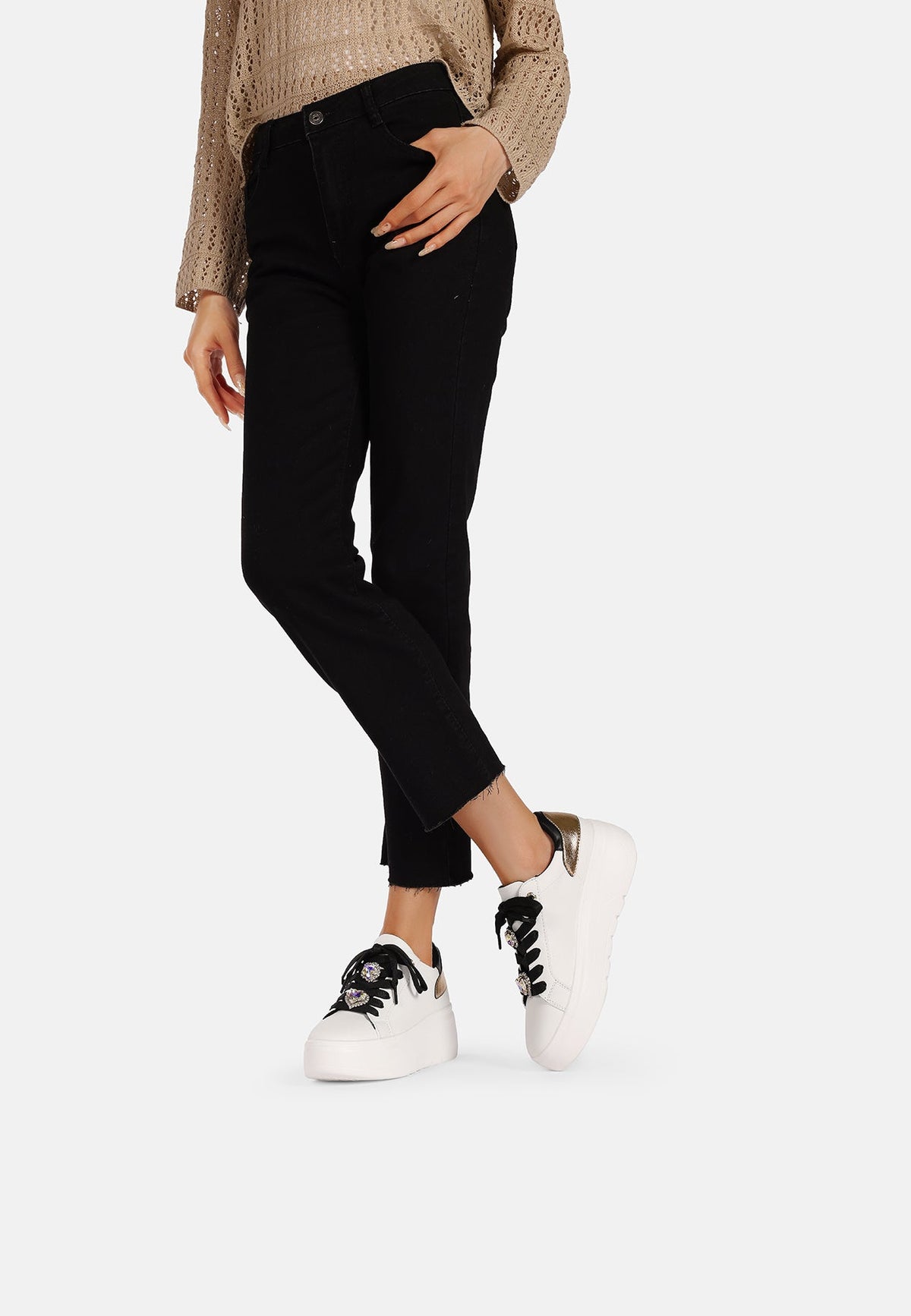 Sneakers Donna Ornella Sara Sildora – vista indossata