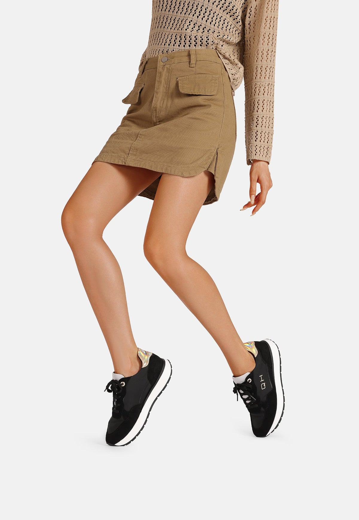 Sneakers Donna Nicoletta Laura Sildora – vista indossata