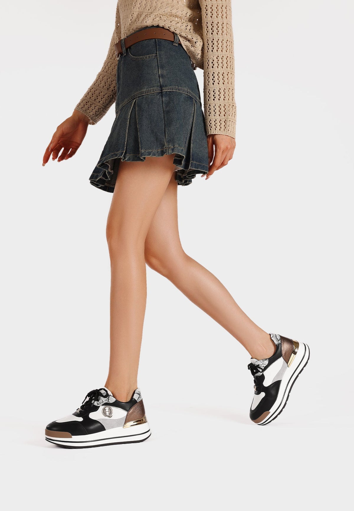Sneakers Donna Ornella Anna Sildora – vista indossata