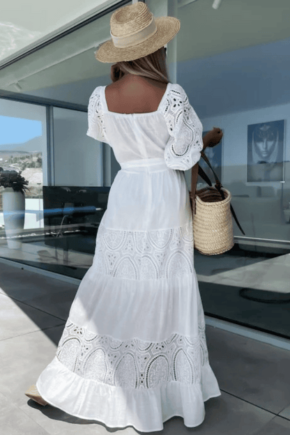 vestito pizzo bianco